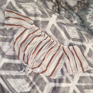 Off the shoulder crop top